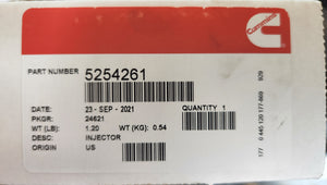 5254261NX CUMMINS INJECTOR| NEW| NO CORE CHARGE